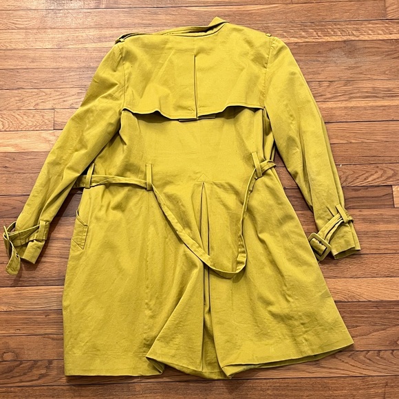 Elle Vintage Y2K Mustard Trench Coat - Picture 9 of 9